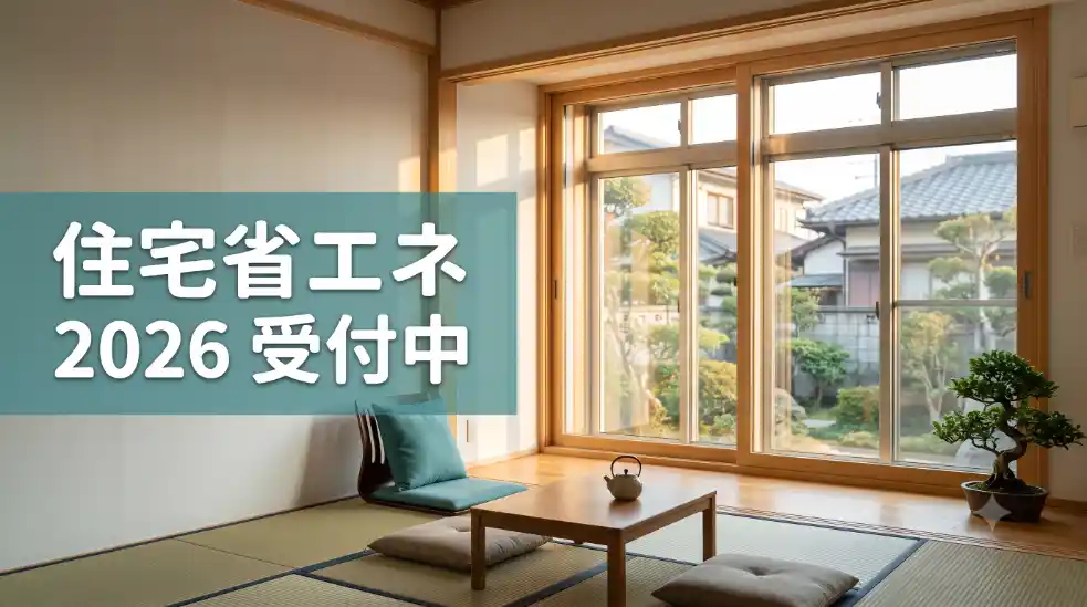住宅省エネ2026キャンペーンの対象となる内窓設置工事のイメージ
